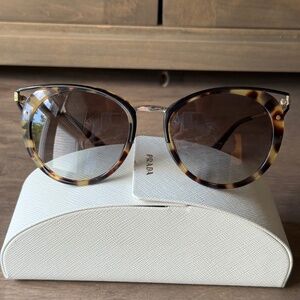 Prada Round Gradient Sunglasses